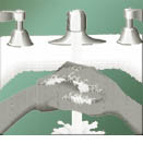 Picture of person washing their hands.