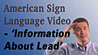 American Sign Language Video